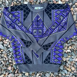 Vintage Rough Cut Pattern Sweater